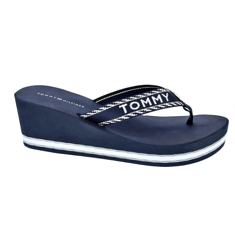 Sandalias Tommy Hilfiger zapatos Mujer modelo Wedge Sandal Azul 