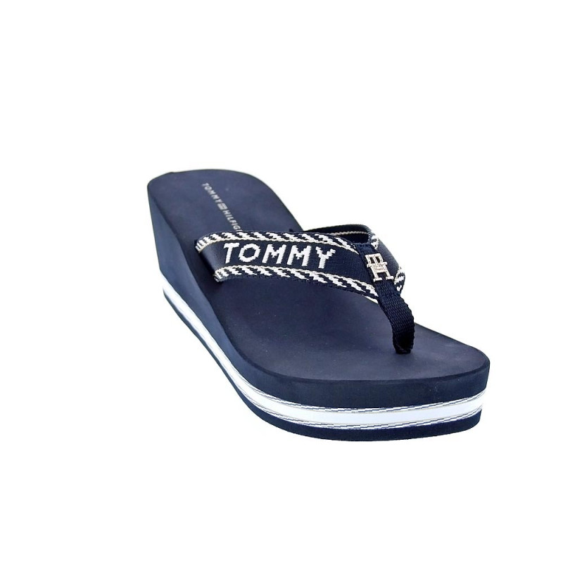 Sandalias Tommy Hilfiger zapatos Mujer modelo Wedge Sandal Azul 