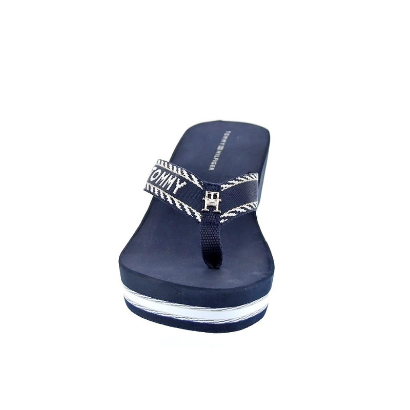 Sandalias Tommy Hilfiger zapatos Mujer modelo Wedge Sandal Azul 