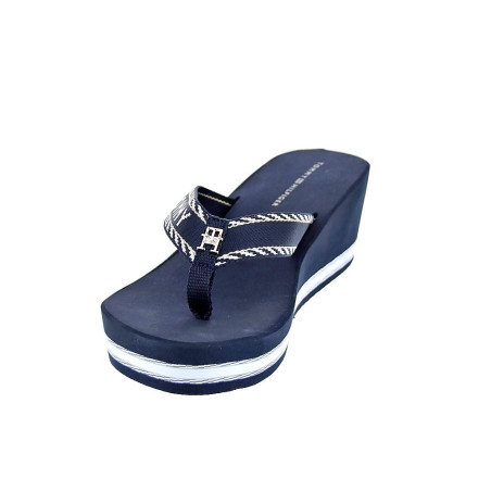 Sandalias Tommy Hilfiger zapatos Mujer modelo Wedge Sandal Azul 