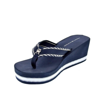 Sandalias Tommy Hilfiger zapatos Mujer modelo Wedge Sandal Azul 