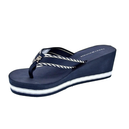 Sandalias Tommy Hilfiger zapatos Mujer modelo Wedge Sandal Azul 