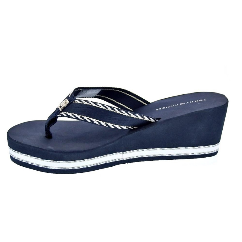 Sandalias Tommy Hilfiger zapatos Mujer modelo Wedge Sandal Azul 