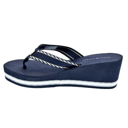 Sandalias Tommy Hilfiger zapatos Mujer modelo Wedge Sandal Azul 