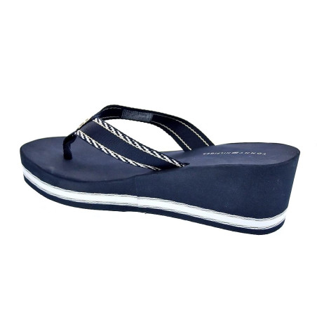 Sandalias Tommy Hilfiger zapatos Mujer modelo Wedge Sandal Azul 