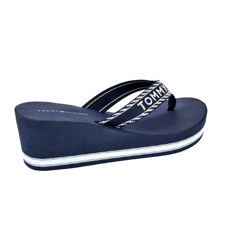 Sandalias Tommy Hilfiger zapatos Mujer modelo Wedge Sandal Azul 