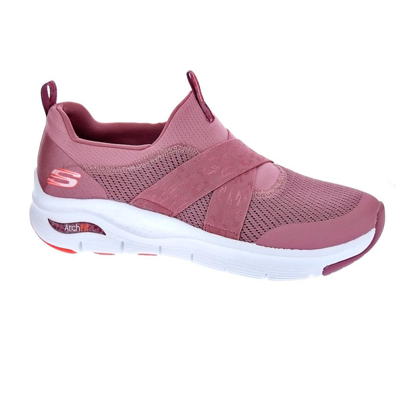 Zapatillas Skechers zapatos Mujer modelo Arch Fit Rosa 
