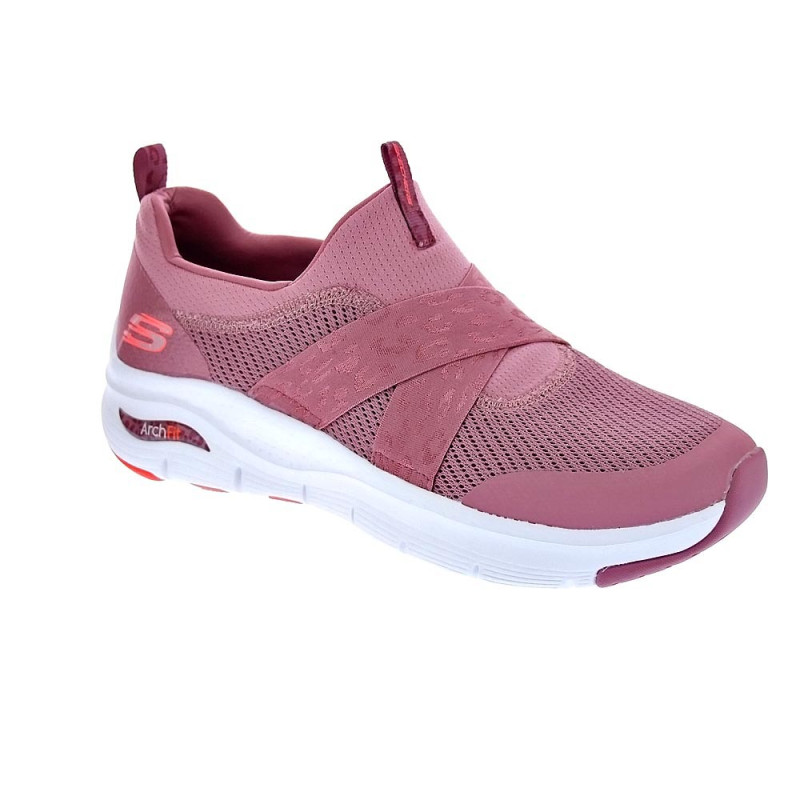 Zapatillas Skechers zapatos Mujer modelo Arch Fit Rosa 