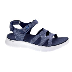 Sandalias Skechers zapatos Mujer modelo Go Walk Azul  2