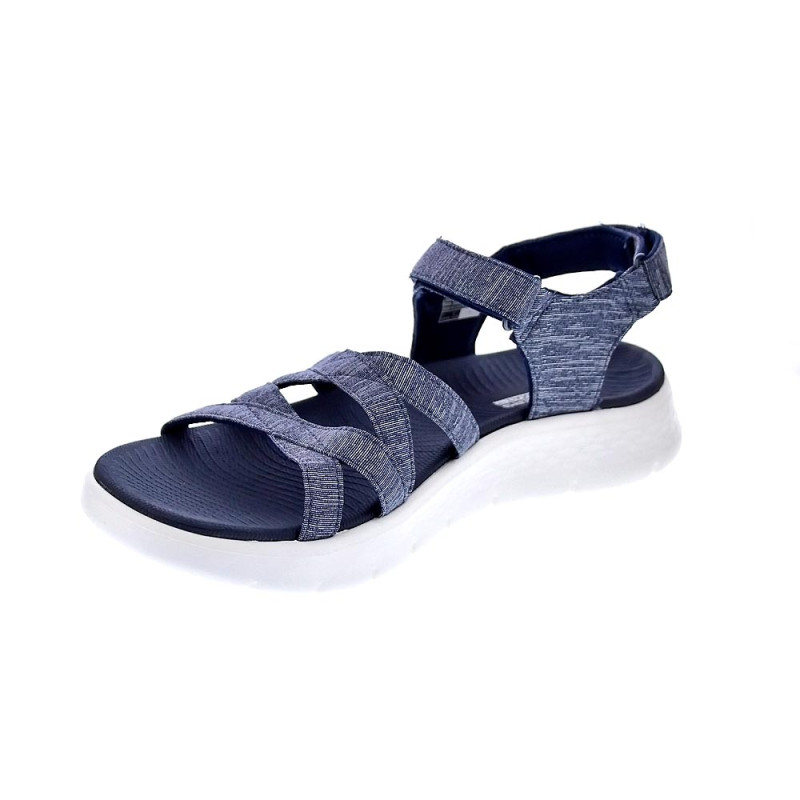 Sandalias Skechers zapatos Mujer modelo Go Walk Azul 