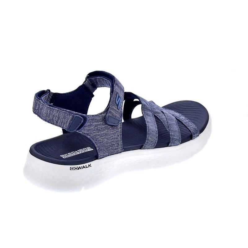 Sandalias Skechers zapatos Mujer modelo Go Walk Azul 