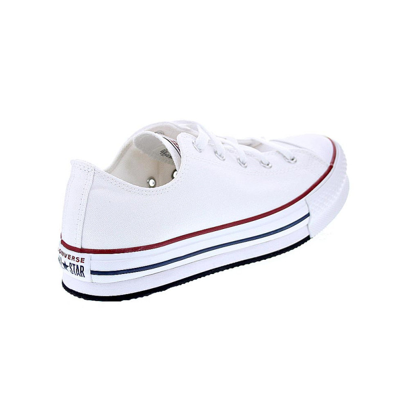 Zapatillas Converse zapatos Mujer modelo Chuck Taylor All Star Plataforma Blanco Cordón
