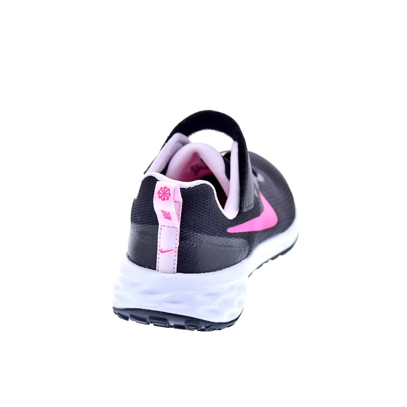 Zapatillas Nike zapatos Niña modelo Revolution cordón elástico Negro 