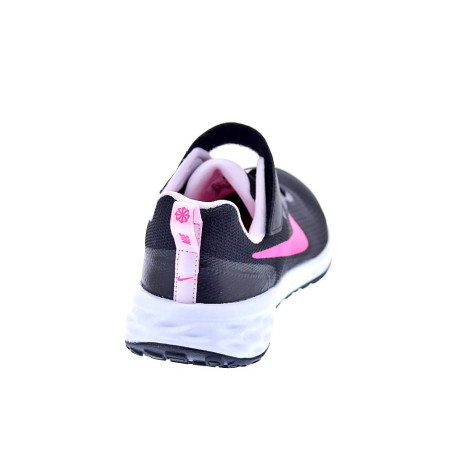 Zapatillas Nike zapatos Niña modelo Revolution cordón elástico Negro 