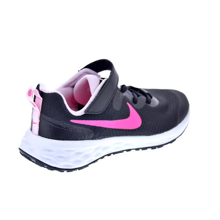 Zapatillas Nike zapatos Niña modelo Revolution cordón elástico Negro 
