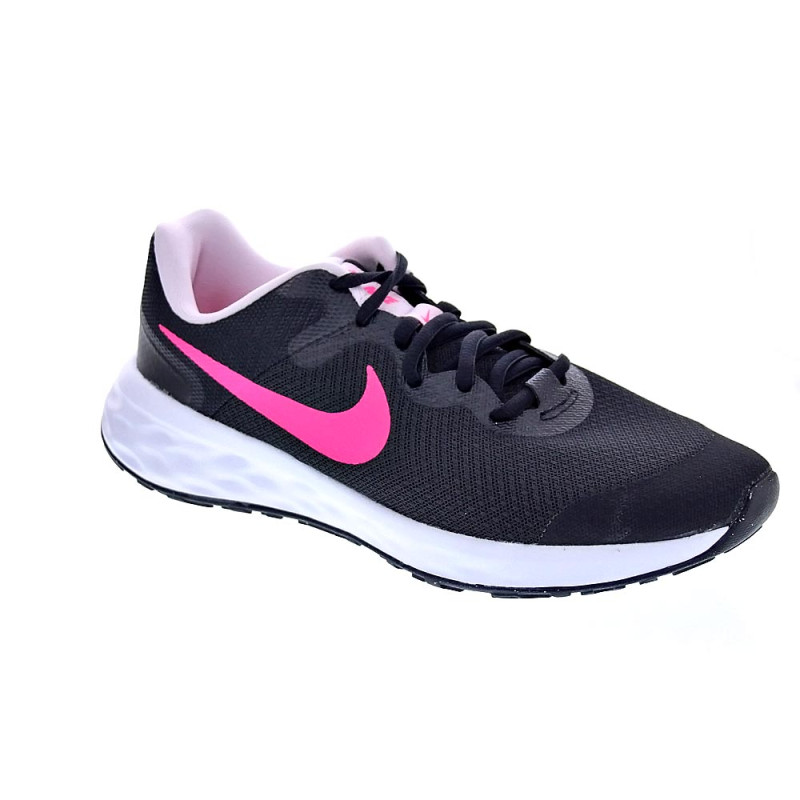 Zapatillas Nike zapatos Niña modelo Revolution cordón Negro 