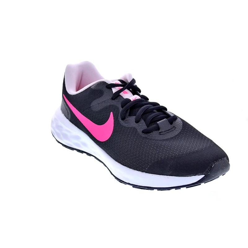 Zapatillas Nike zapatos Niña modelo Revolution cordón Negro 