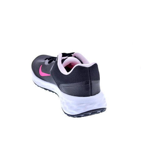 Zapatillas Nike zapatos Niña modelo Revolution cordón Negro 