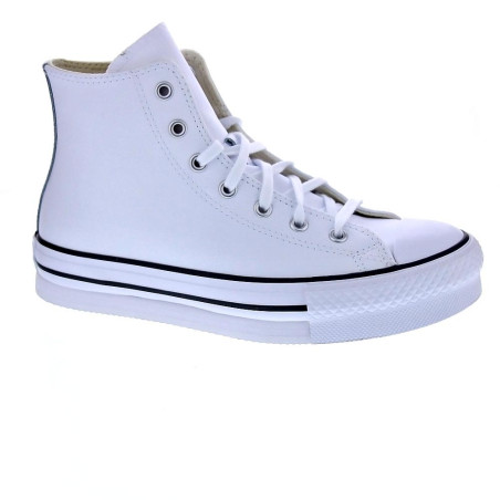 Zapatillas botas Converse zapatos Mujer modelo Chuck Taylor Plataforma Piel Blanco Cordón