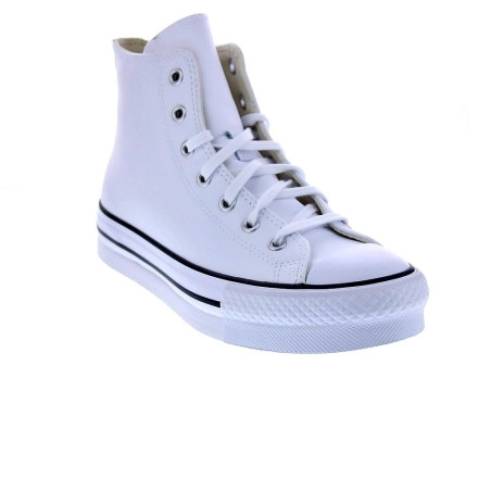 Zapatillas botas Converse zapatos Mujer modelo Chuck Taylor Plataforma Piel Blanco Cordón