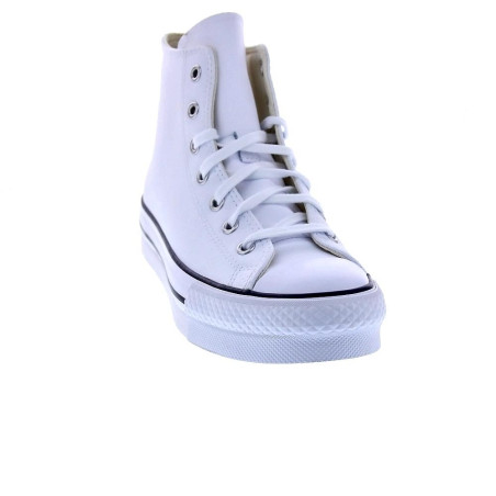 Zapatillas botas Converse zapatos Mujer modelo Chuck Taylor Plataforma Piel Blanco Cordón