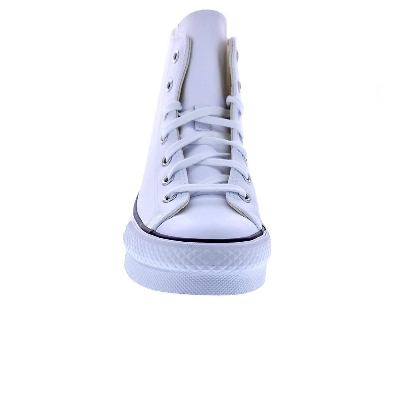 Zapatillas botas Converse zapatos Mujer modelo Chuck Taylor Plataforma Piel Blanco Cordón