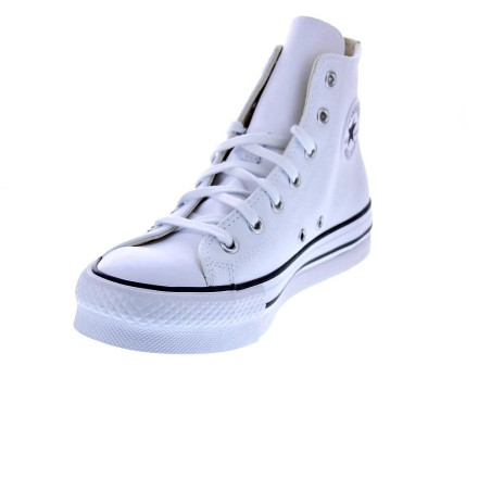 Zapatillas botas Converse zapatos Mujer modelo Chuck Taylor Plataforma Piel Blanco Cordón