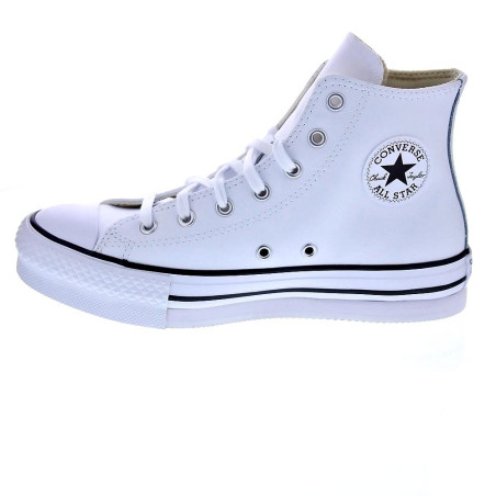 Zapatillas botas Converse zapatos Mujer modelo Chuck Taylor Plataforma Piel Blanco Cordón