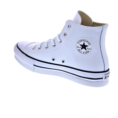 Zapatillas botas Converse zapatos Mujer modelo Chuck Taylor Plataforma Piel Blanco Cordón