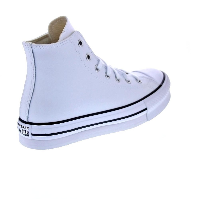 Zapatillas botas Converse zapatos Mujer modelo Chuck Taylor Plataforma Piel Blanco Cordón