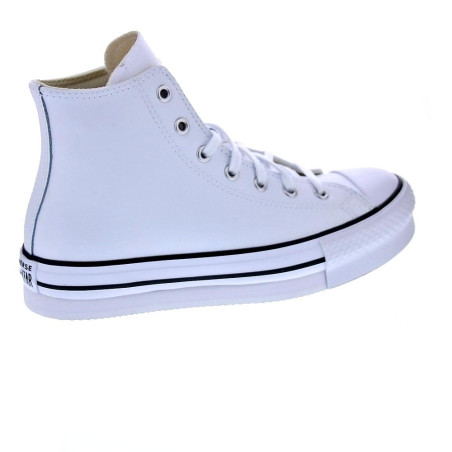 Zapatillas botas Converse zapatos Mujer modelo Chuck Taylor Plataforma Piel Blanco Cordón