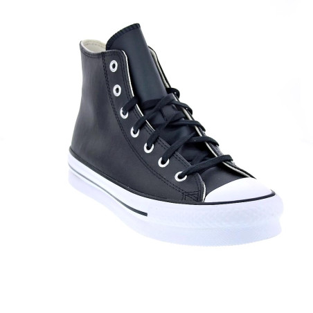 Zapatillas botas Converse zapatos Mujer modelo All Star Eva Lift Chuck Taylor Plataforma Piel Negro Cordón