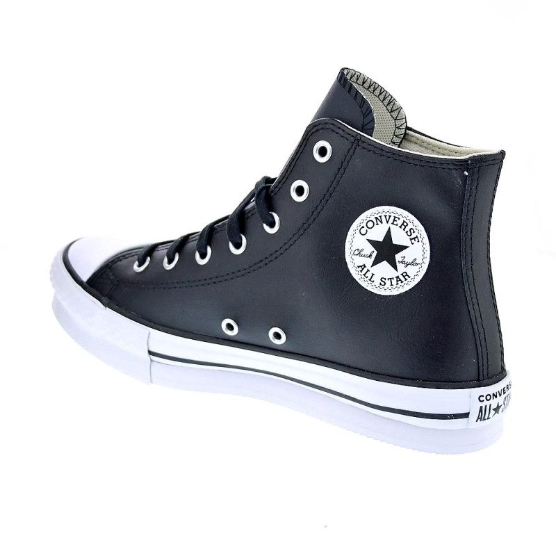 Zapatillas botas Converse zapatos Mujer modelo All Star Eva Lift Chuck Taylor Plataforma Piel Negro Cordón