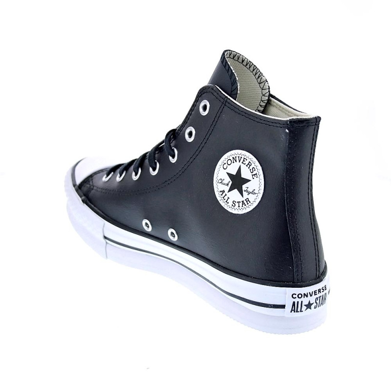 Zapatillas botas Converse zapatos Mujer modelo All Star Eva Lift Chuck Taylor Plataforma Piel Negro Cordón