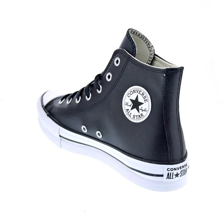 Zapatillas botas Converse zapatos Mujer modelo All Star Eva Lift Chuck Taylor Plataforma Piel Negro Cordón