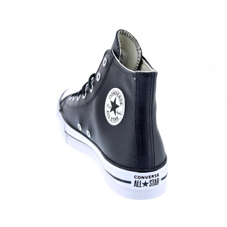 Zapatillas botas Converse zapatos Mujer modelo All Star Eva Lift Chuck Taylor Plataforma Piel Negro Cordón