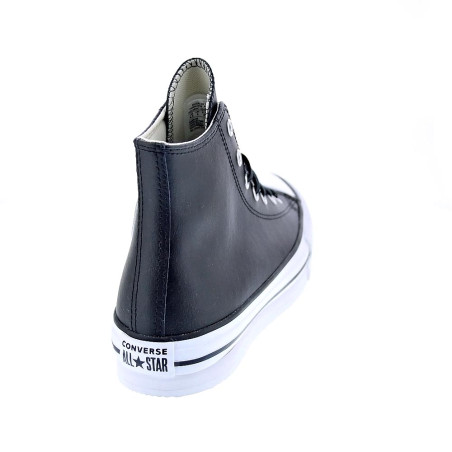 Zapatillas botas Converse zapatos Mujer modelo All Star Eva Lift Chuck Taylor Plataforma Piel Negro Cordón