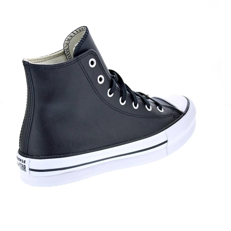 Zapatillas botas Converse zapatos Mujer modelo All Star Eva Lift Chuck Taylor Plataforma Piel Negro Cordón