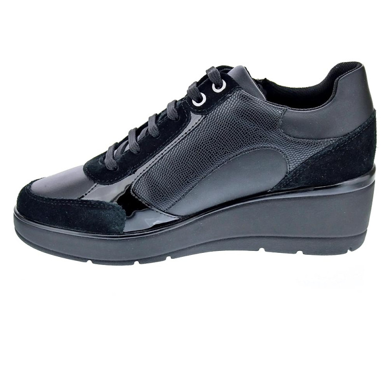 Zapatillas Geox zapatos Mujer modelo Ilde Negro 