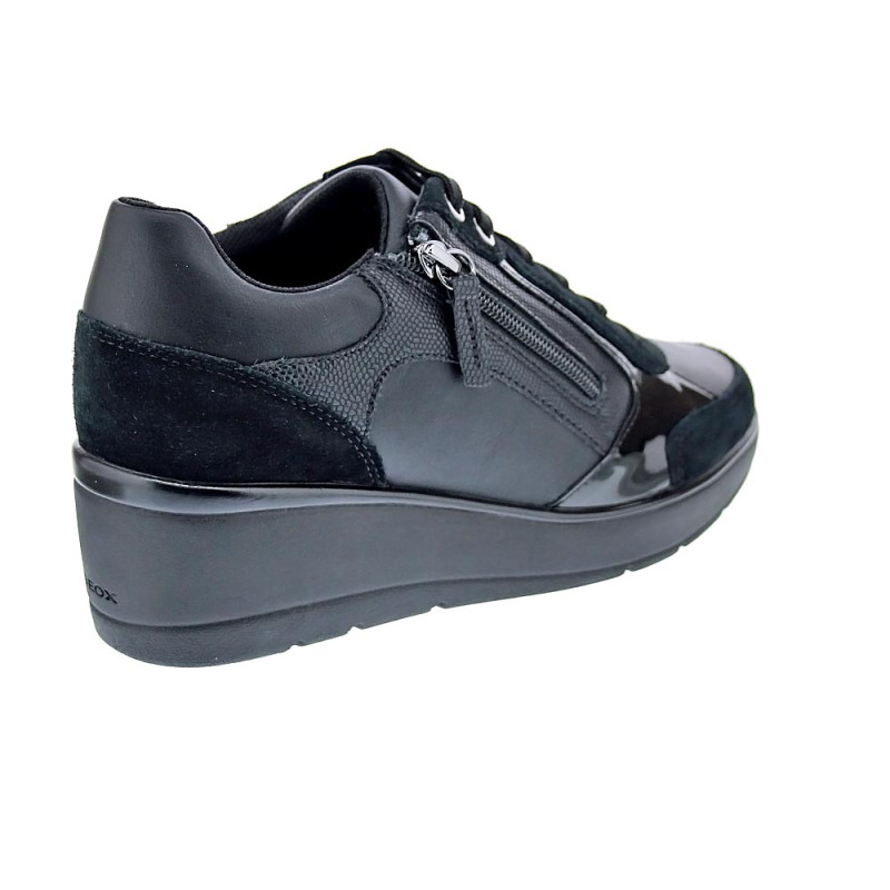 Zapatillas Geox zapatos Mujer modelo Ilde Negro 
