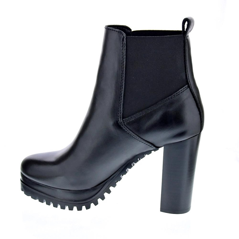 Botines Tommy Hilfiger zapatos Mujer modelo Heel Boot Negro 