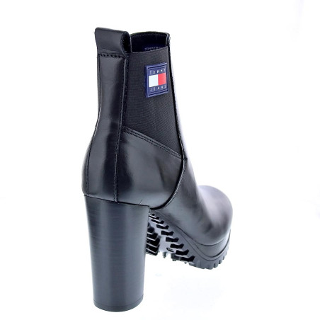 Botines Tommy Hilfiger zapatos Mujer modelo Heel Boot Negro 