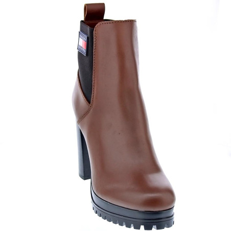 Botines Tommy Hilfiger zapatos Mujer modelo Heel Boot Marrón 