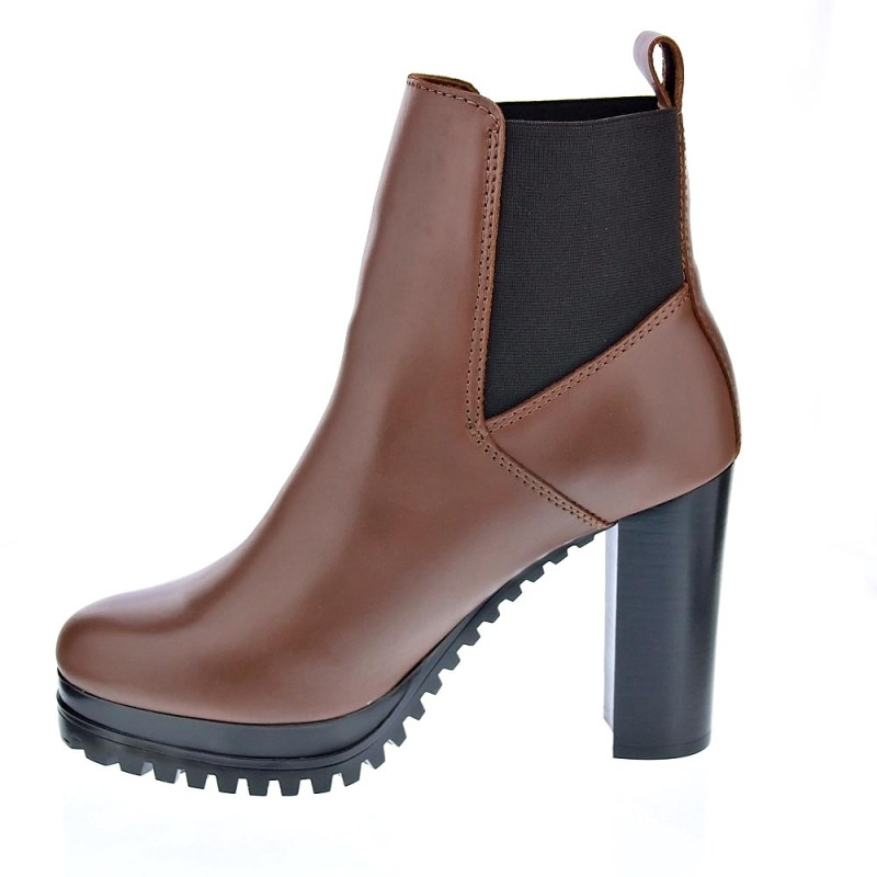Botines Tommy Hilfiger zapatos Mujer modelo Heel Boot Marrón 