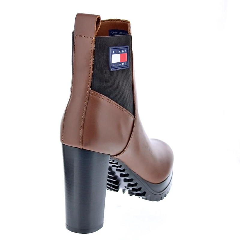 Botines Tommy Hilfiger zapatos Mujer modelo Heel Boot Marrón 