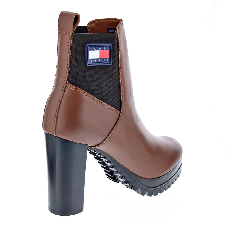 Botines Tommy Hilfiger zapatos Mujer modelo Heel Boot Marrón 