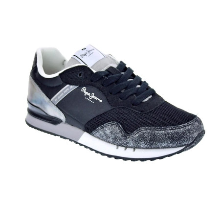 Zapatillas Pepe Jeans zapatos Mujer modelo London Smart Negro 