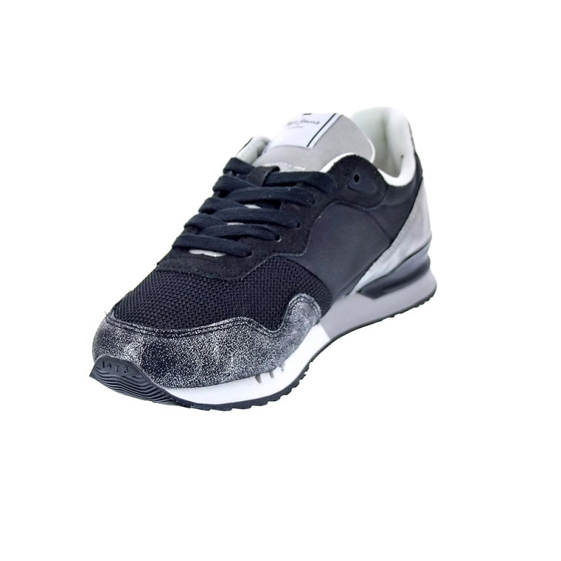 Zapatillas Pepe Jeans zapatos Mujer modelo London Smart Negro 