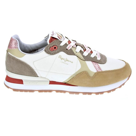 Zapatillas Pepe Jeans zapatos Mujer modelo Brit Print Beige 