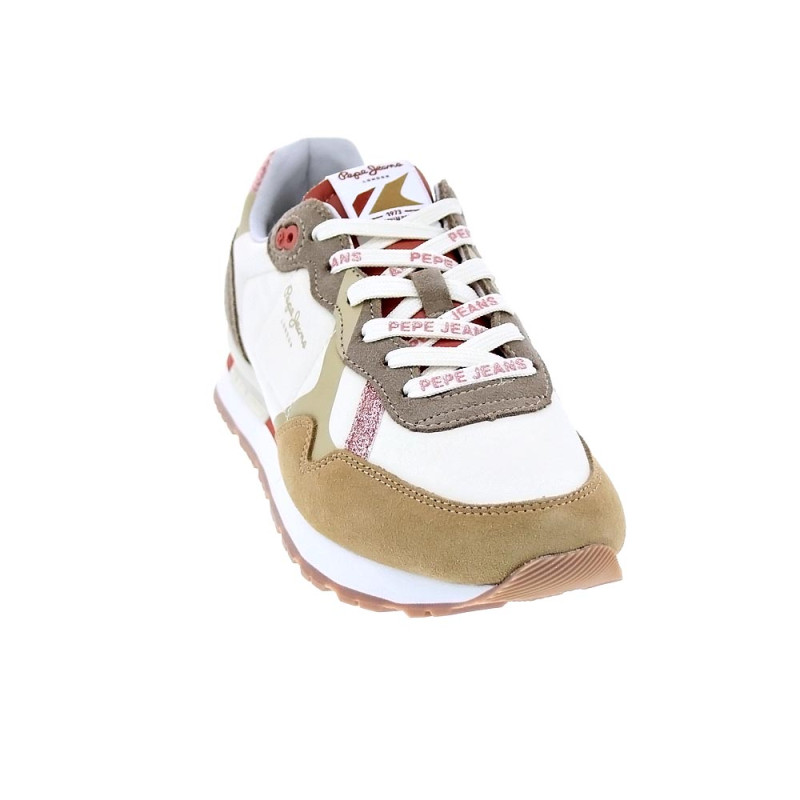Zapatillas Pepe Jeans zapatos Mujer modelo Brit Print Beige 